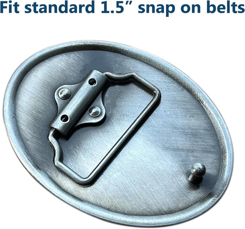 Seternaly Vintage Floral Rose Engraved Belt Buckle Western Cowboy Belt Buckles Fits 1.5 inch Belt for Men Women - Image 3